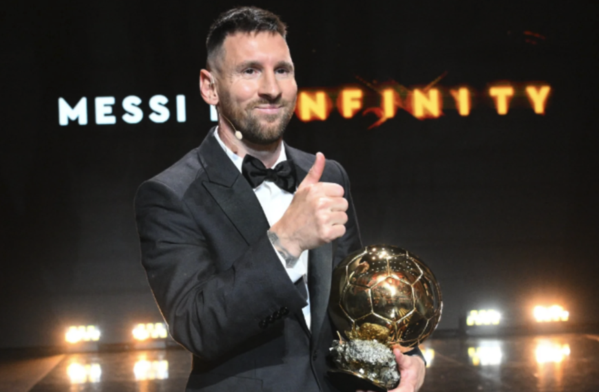 Lionel Messi obtiene el Balón de Oro 2023 en París